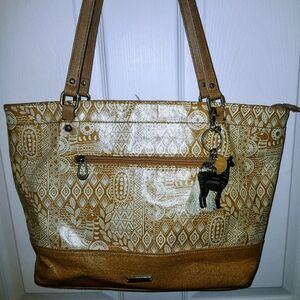 Sakroots Printed Cork Handbag